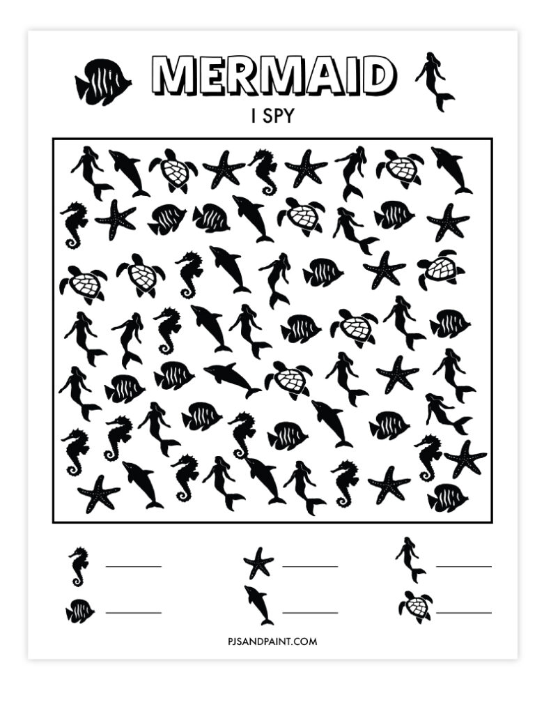 mermaid i spy game