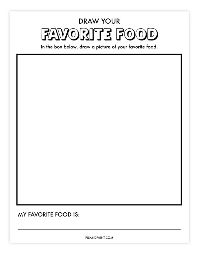 draw your favorite food