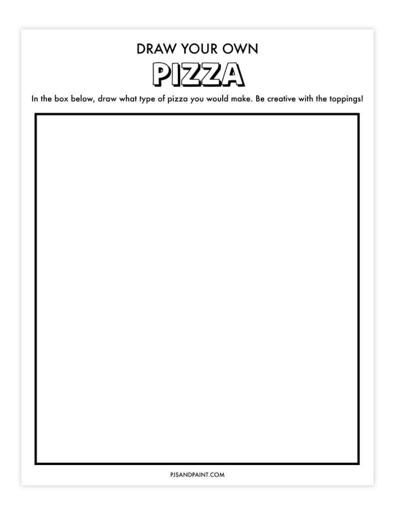 draw your own pizza