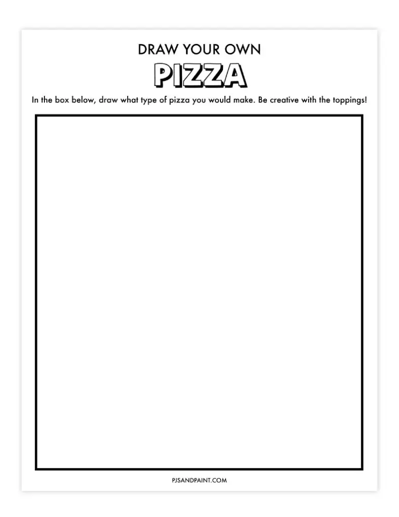 draw your own pizza
