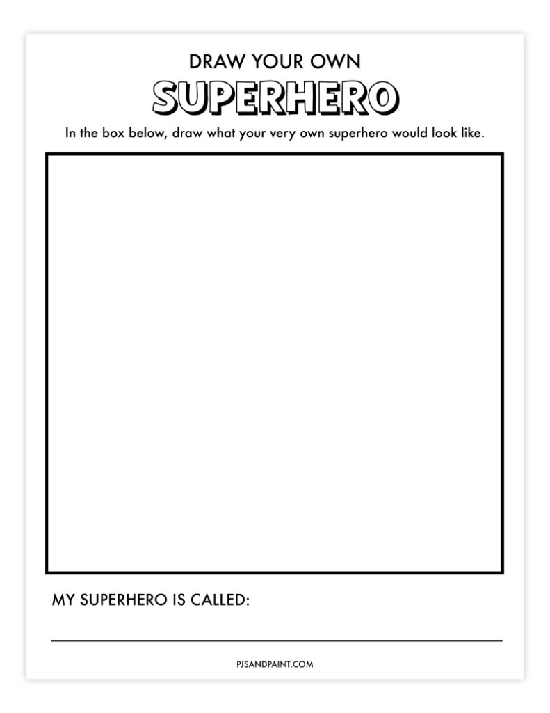 draw your own superhero