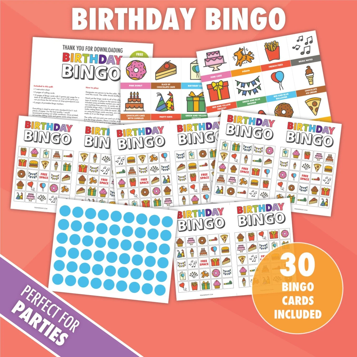 birthday bingo bundle