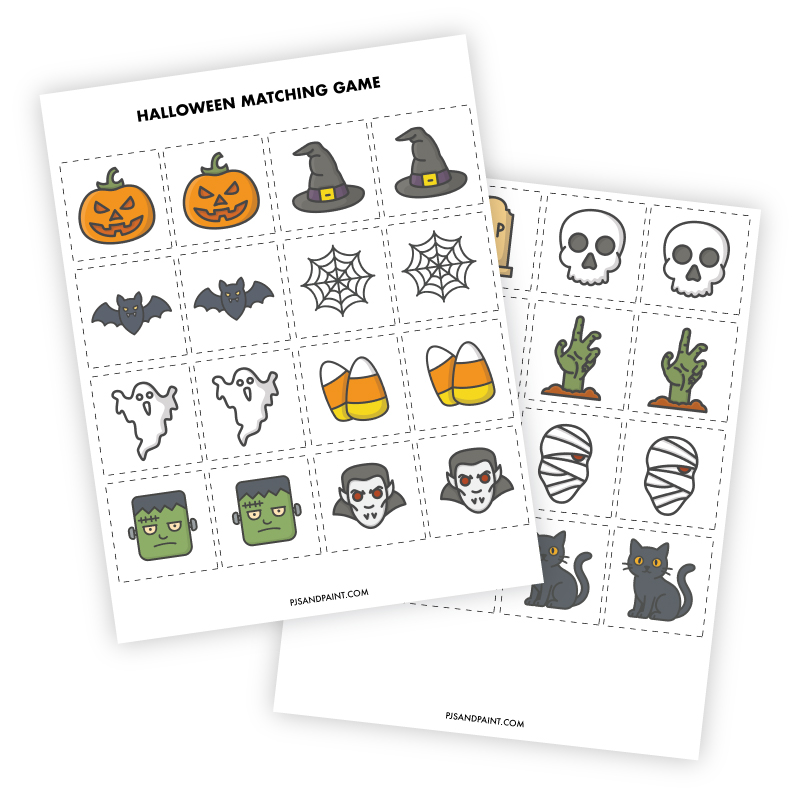 halloween matching game