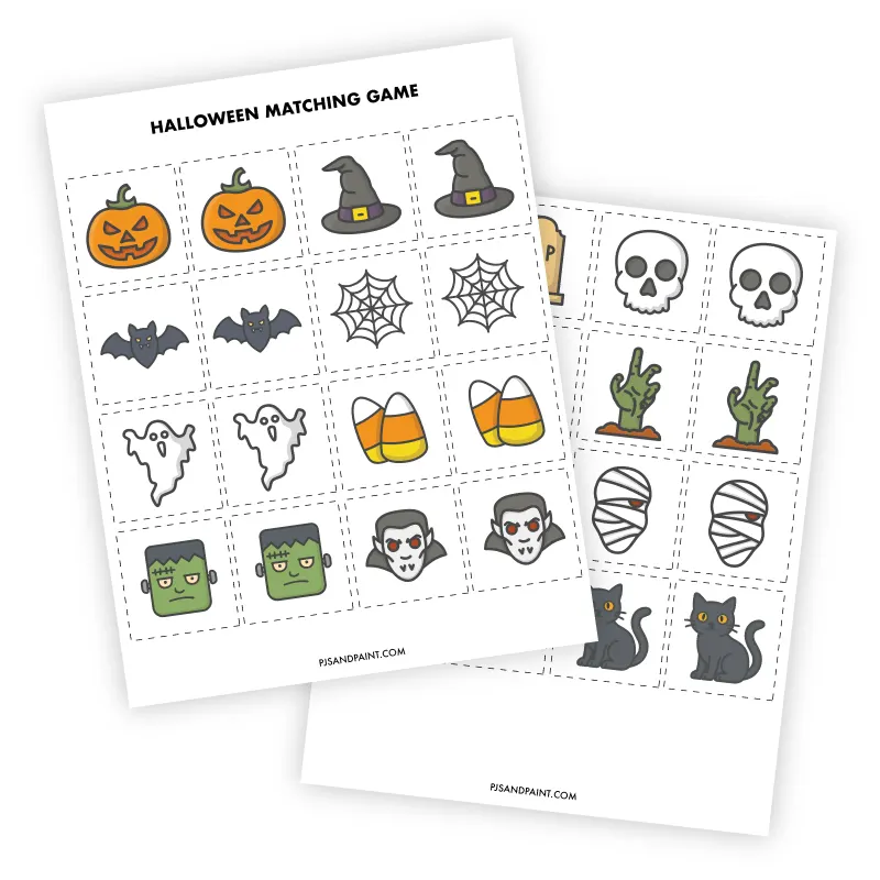 halloween matching game