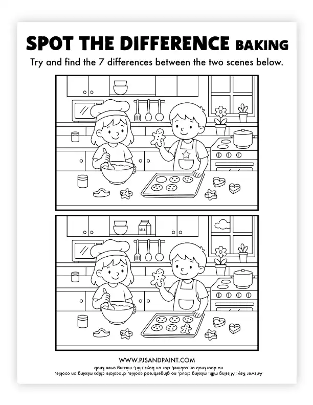 spot the difference baking