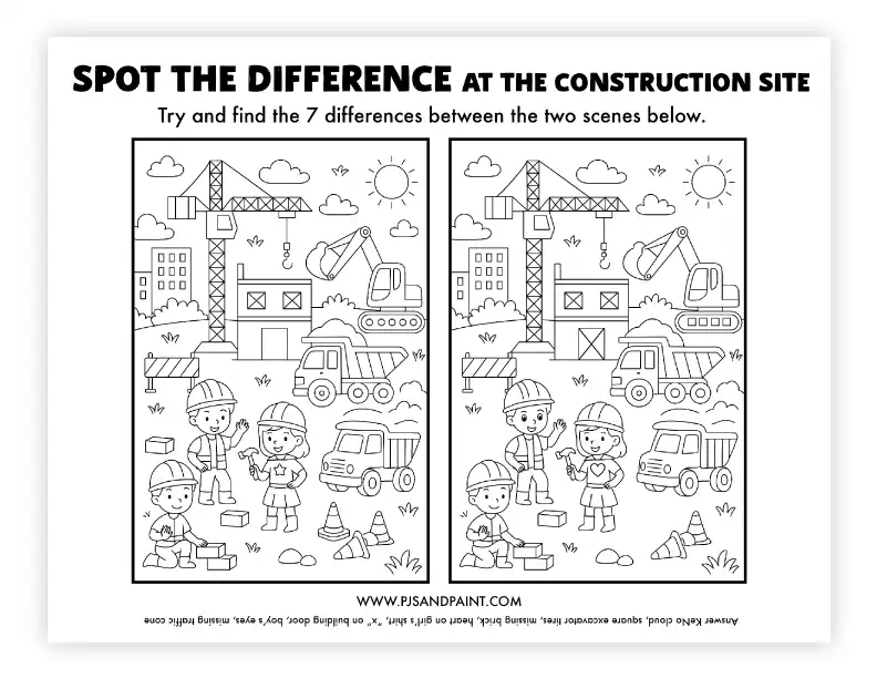 spot the difference construction