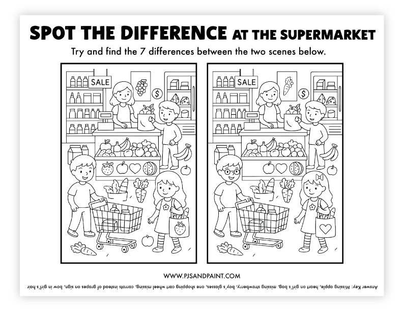 spot the difference supermarket