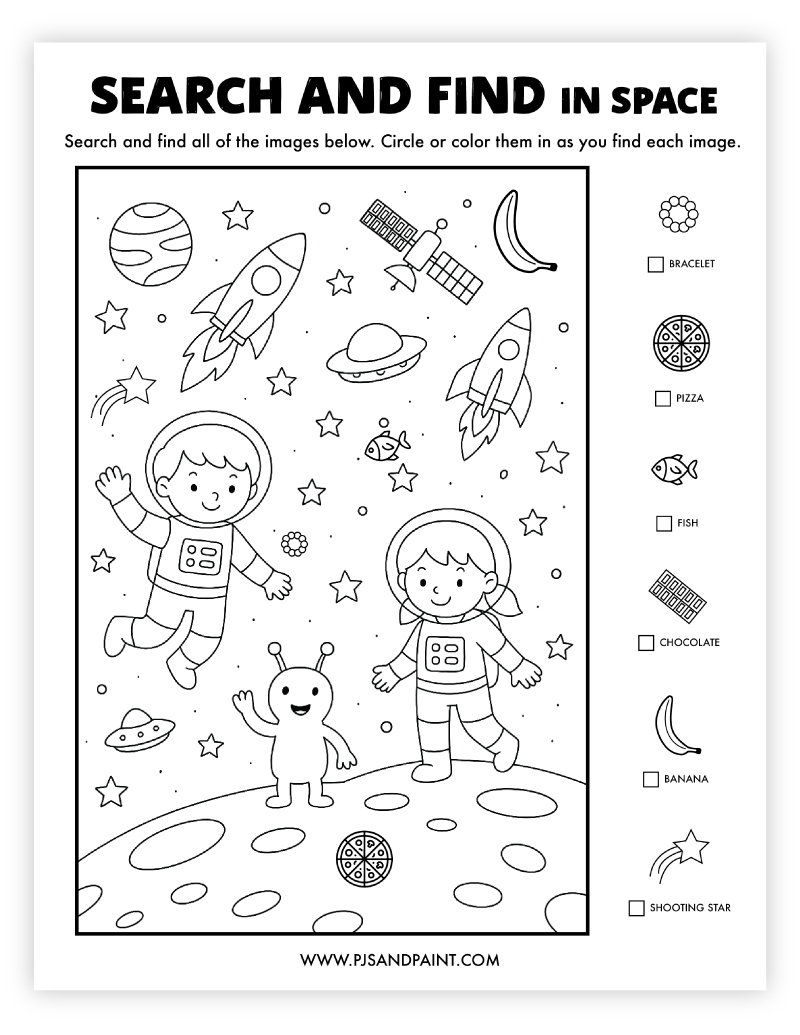 search and find in space