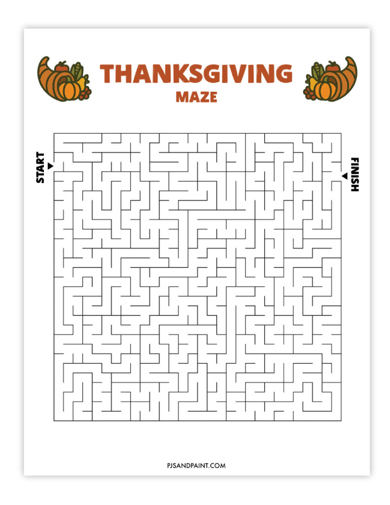 thanksgiving maze 4