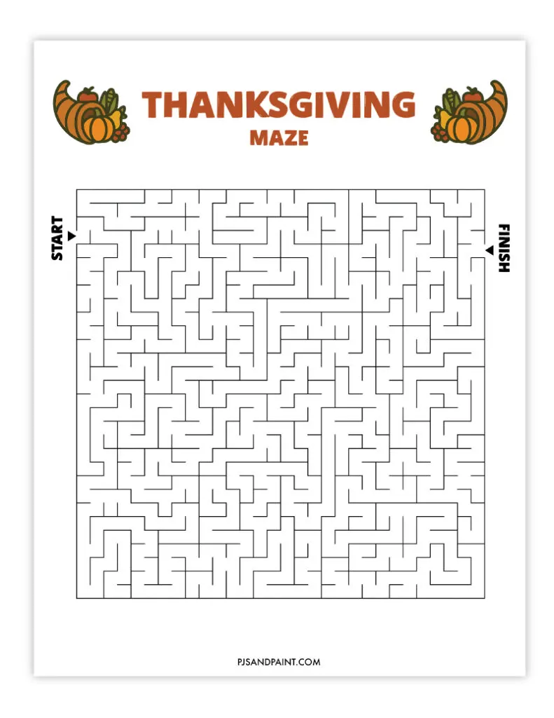 thanksgiving maze 4