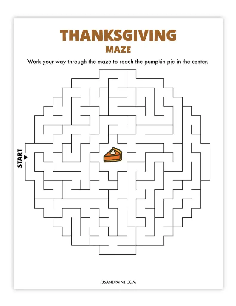 thanksgiving maze 7