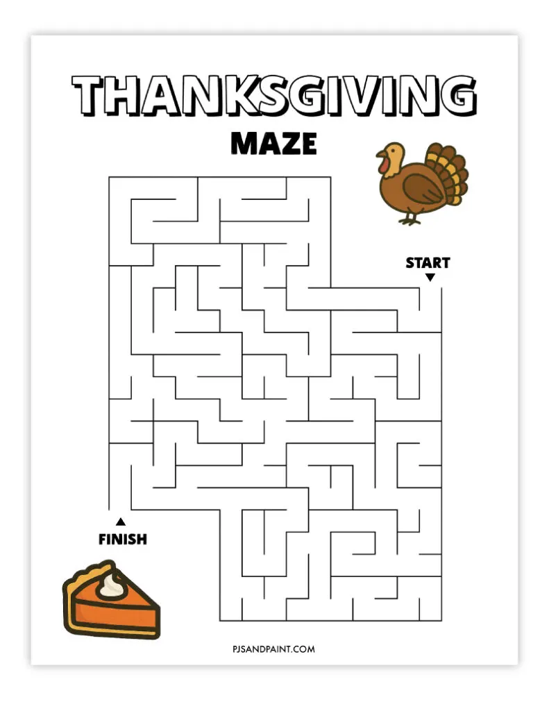 thanksgiving maze 8