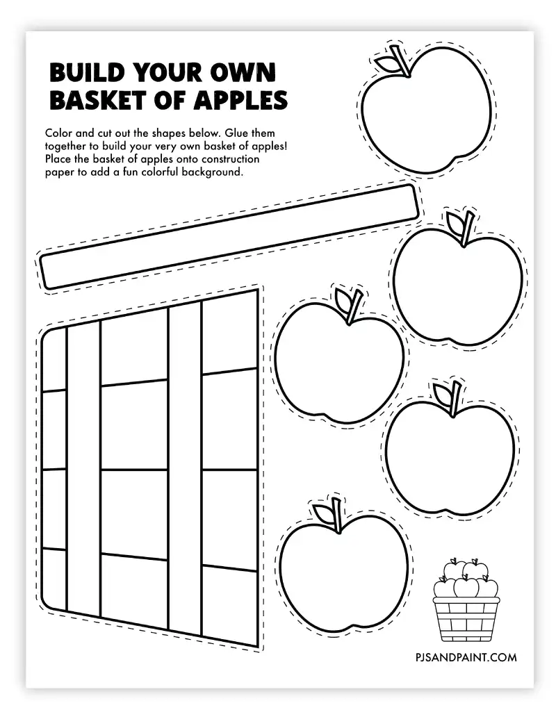 build a basket of apples