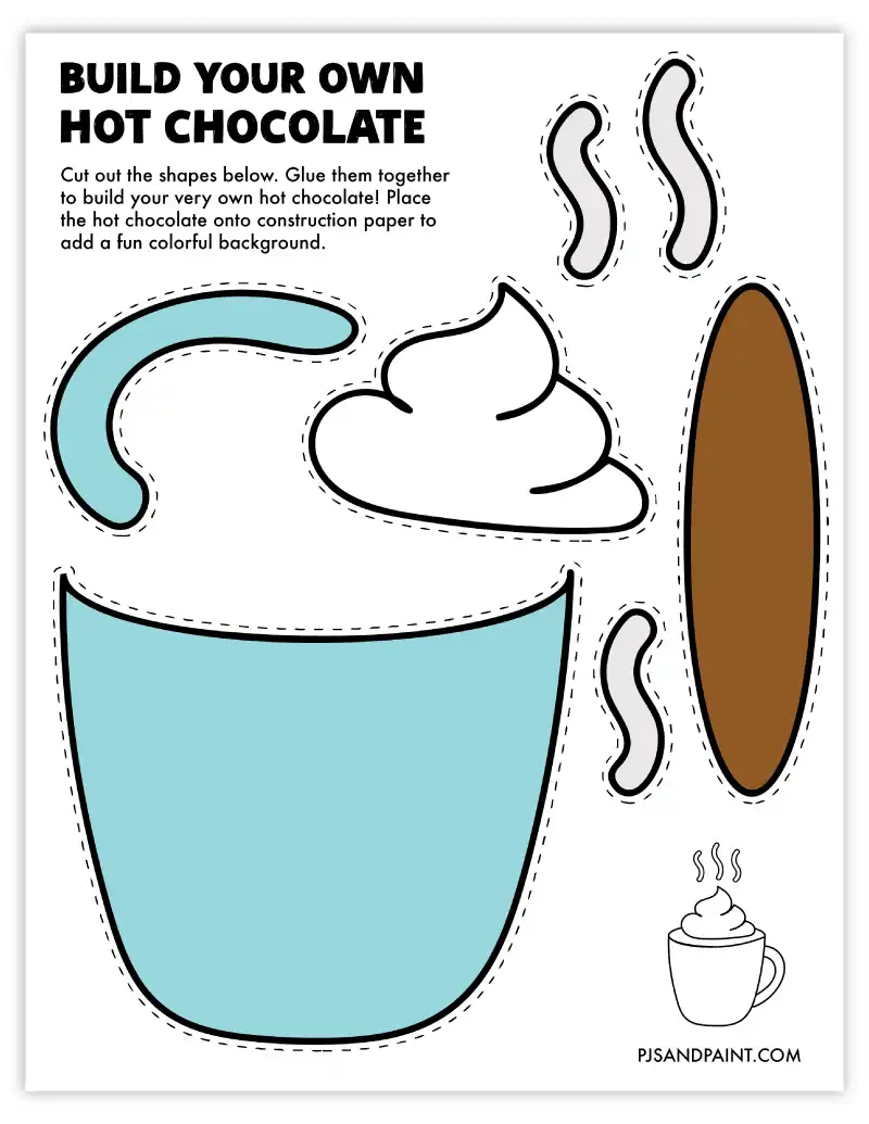 build a hot chocolate pjs and paint color