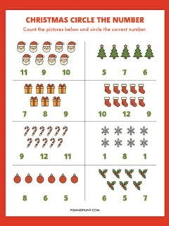 christmas circle the number thumbnail