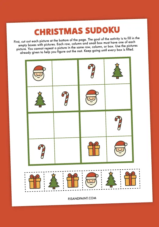 christmas sudoku thumbnail