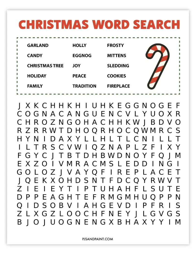 5-free-printable-christmas-word-searches-pjs-and-paint for Free Printable Large Print Christmas Word Search 5 Free Printable Christmas Word Searches - Pjs and Paint for Free Printable Large Print Christmas Word Search