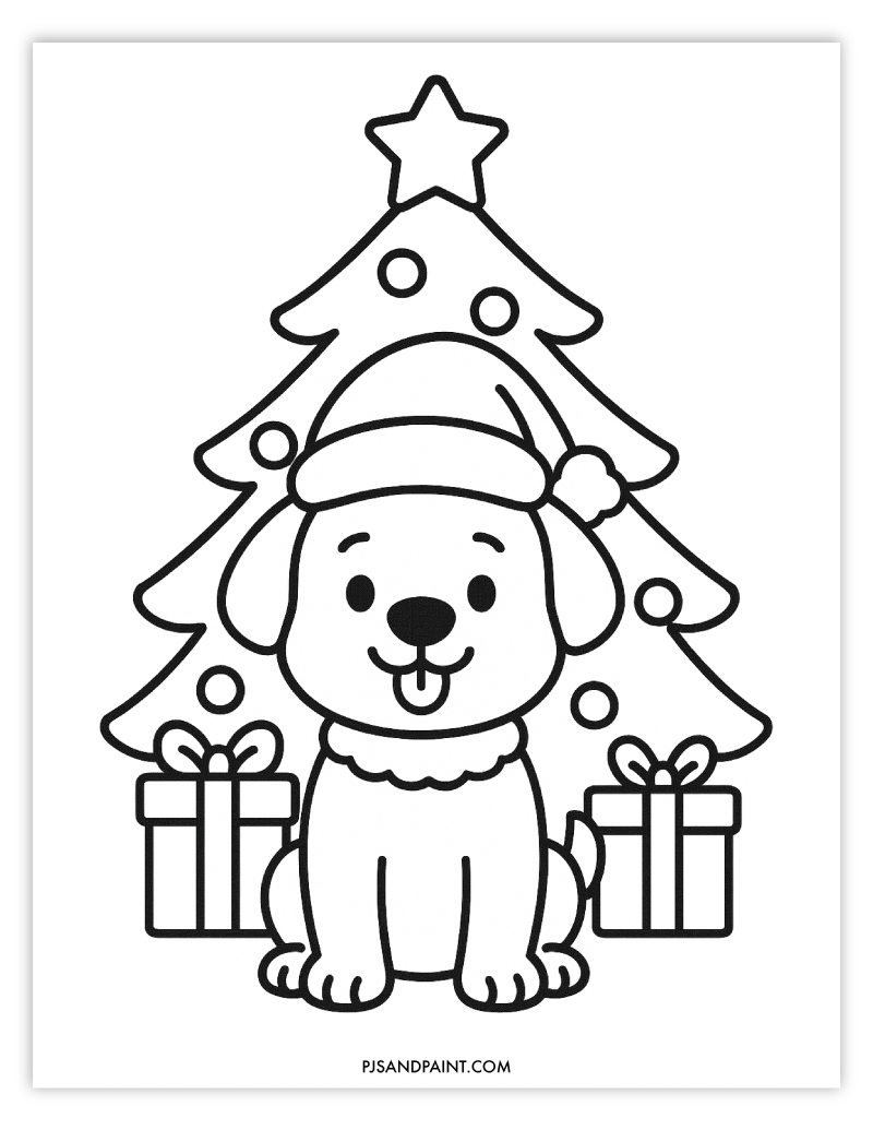 puppy coloring page