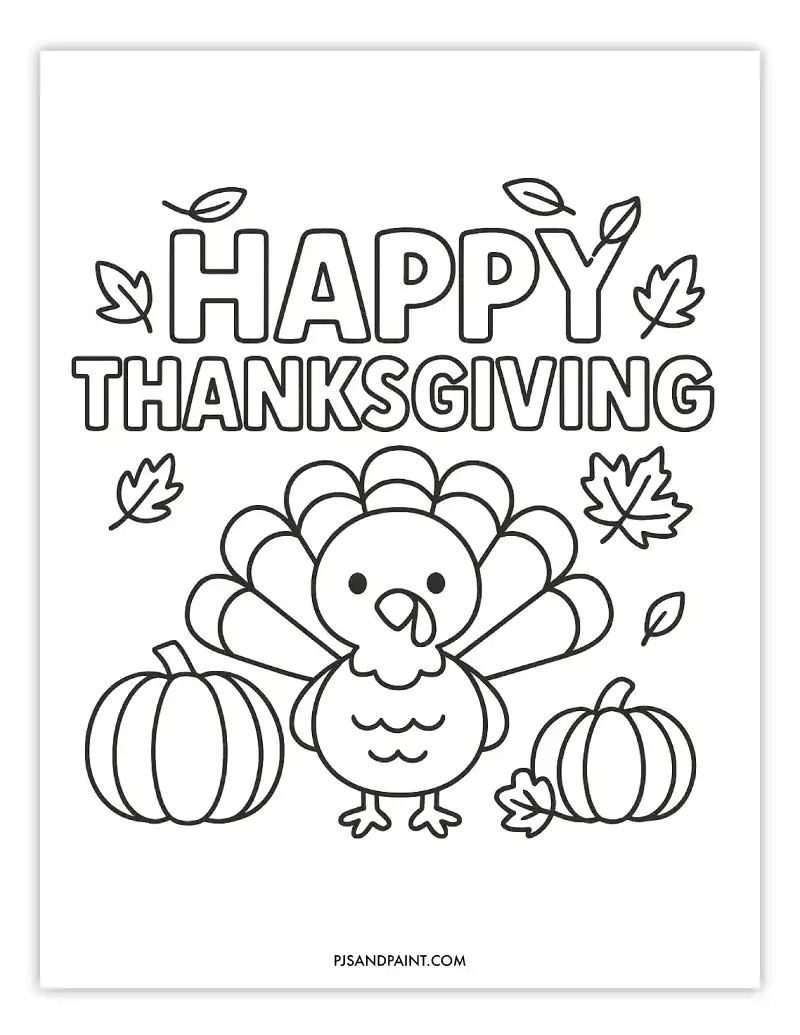 thanksgiving coloring page 1