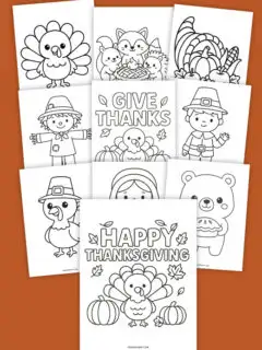 thanksgiving coloring pages thumbnail