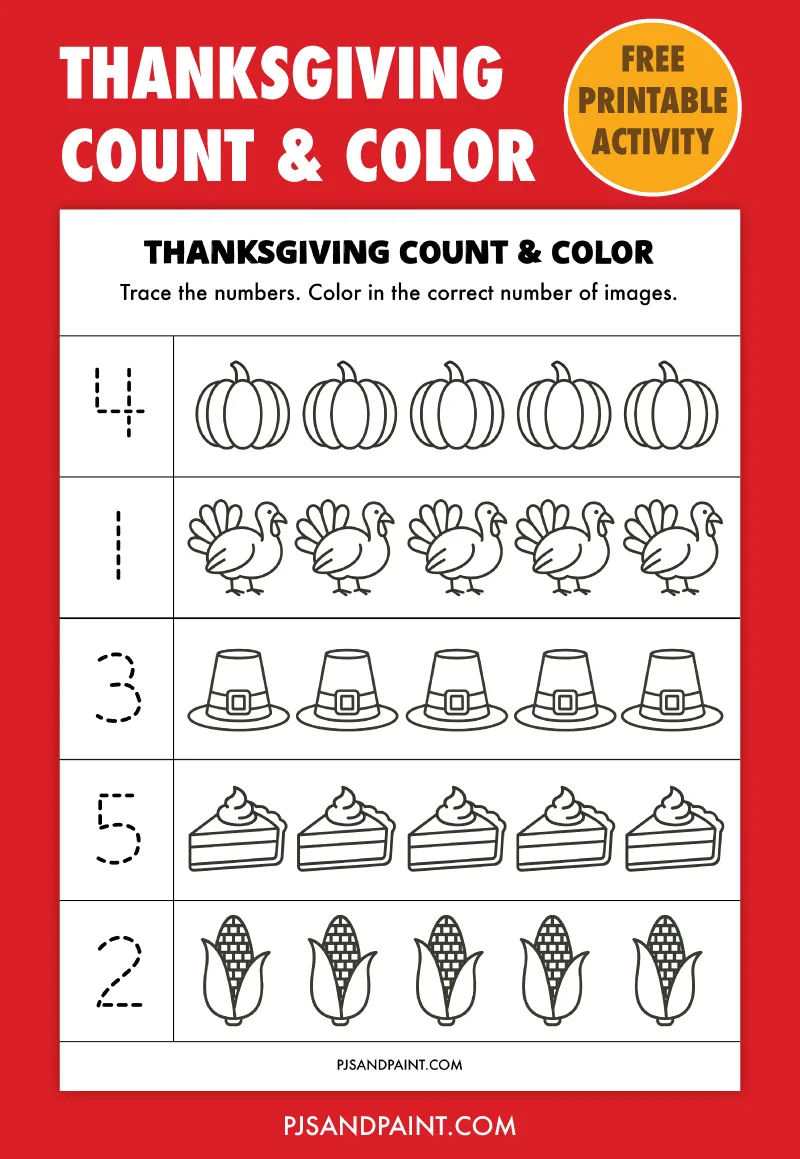 thanksgiving count and color