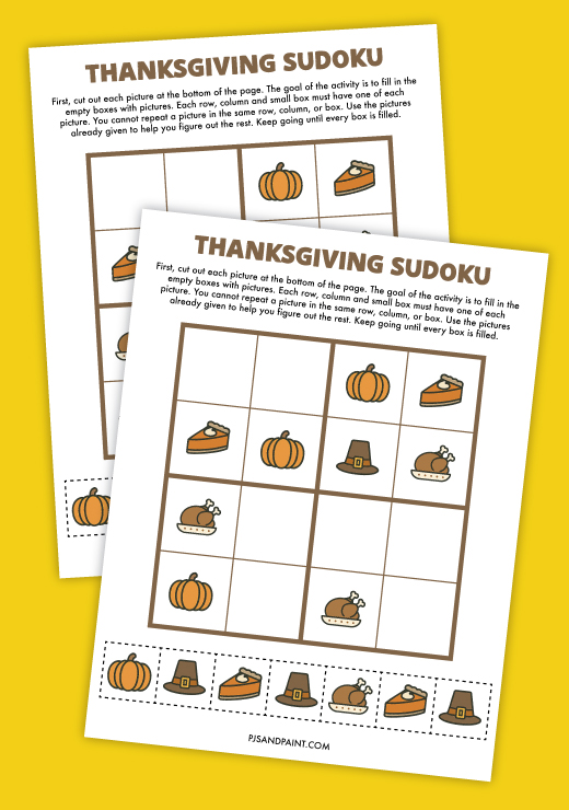 thanksgiving sudoku thumbnail