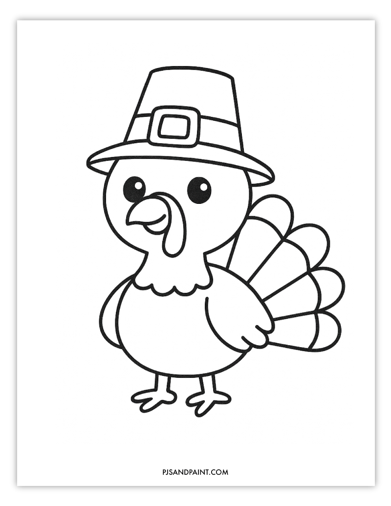 turkey coloring page 2