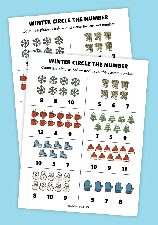 winter circle the number thumbnail