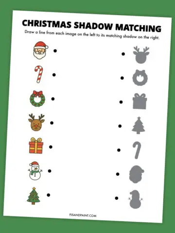 christmas shadow matching thumbnail