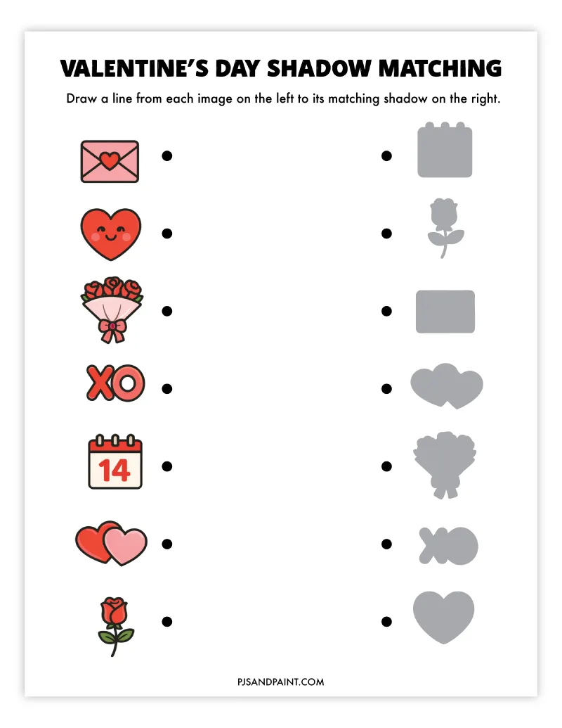 20 free printable valentine's day games and activities - pjs and paint