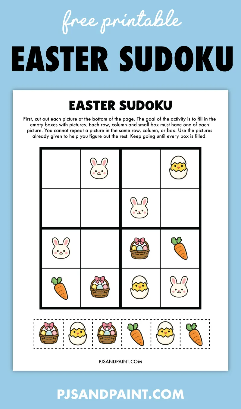 free printable easter sudoku