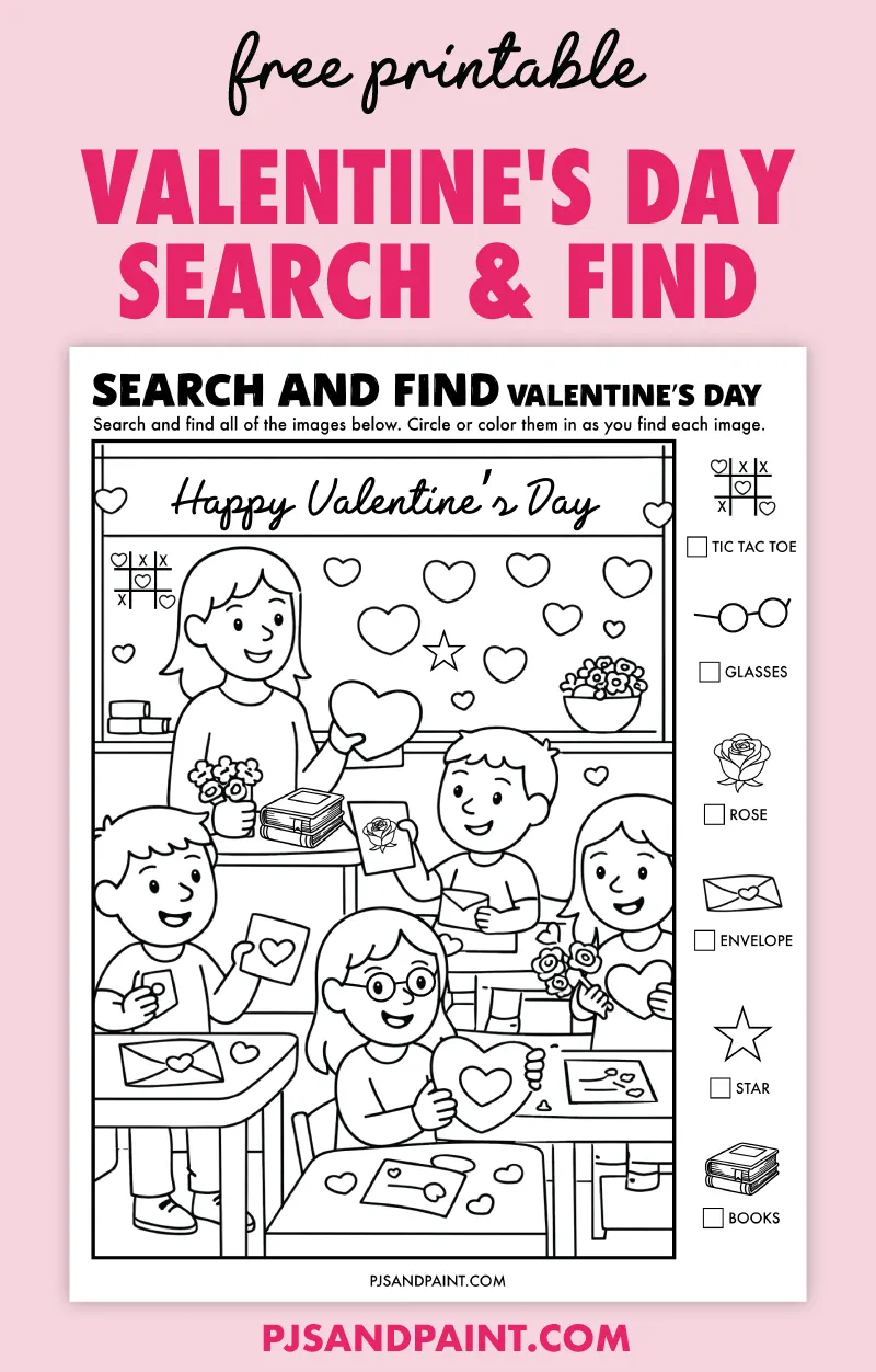 free valentines day search and find activity