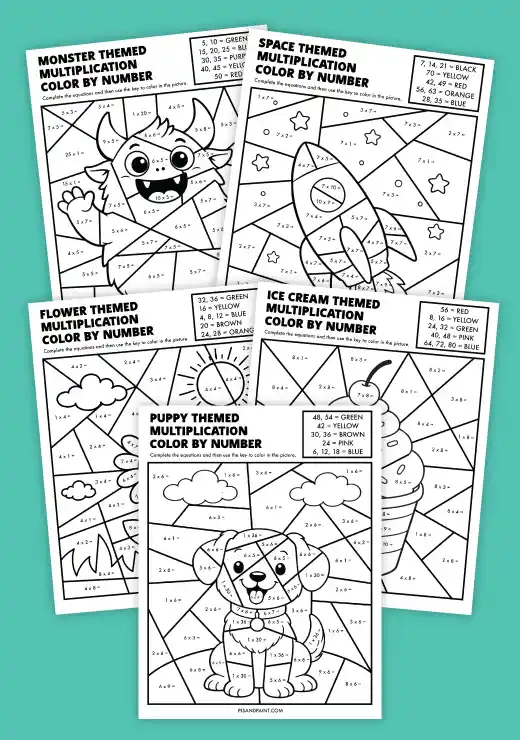 multiplication math worksheets thumbnail