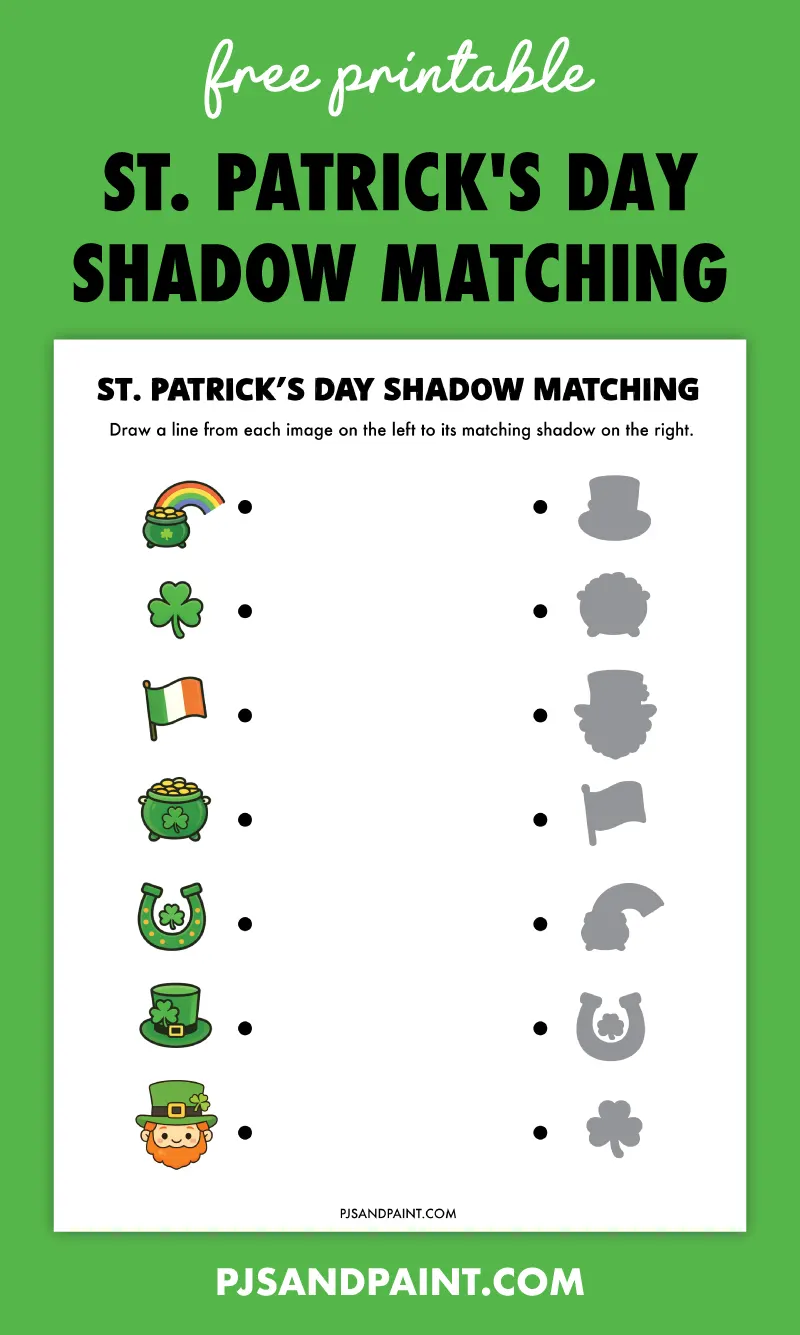 shadow matching free printable