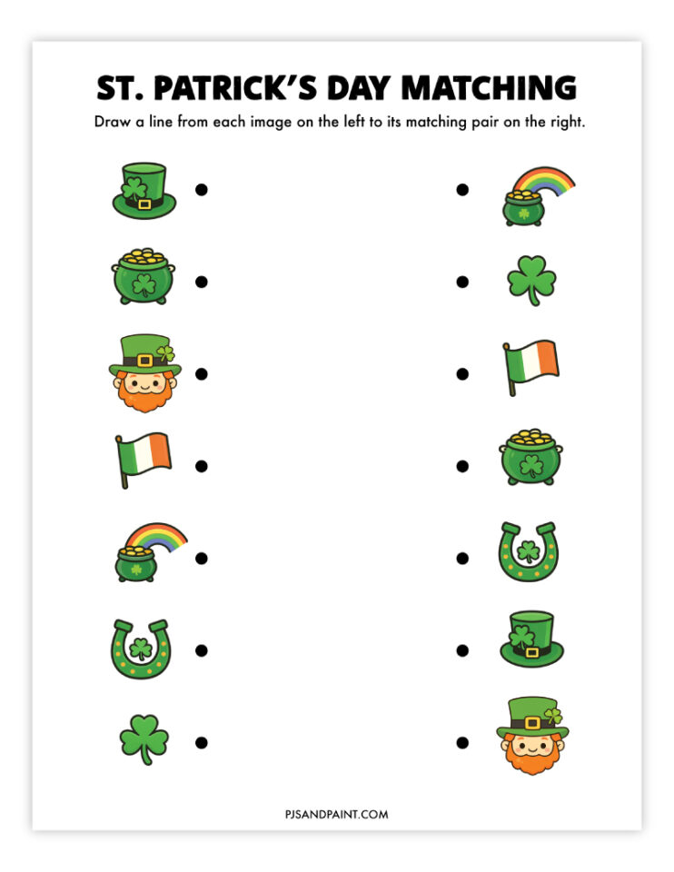 23 Free Printable St. Patrick's Day Games and Activities - Pjs and Paint