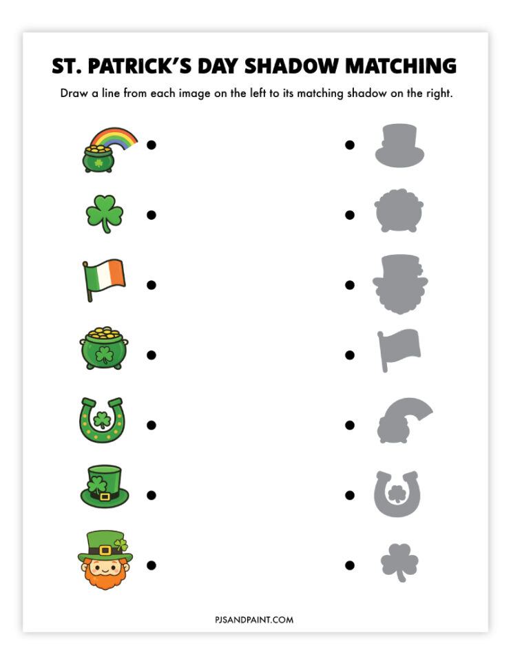 23 Free Printable St. Patrick's Day Games and Activities - Pjs and Paint