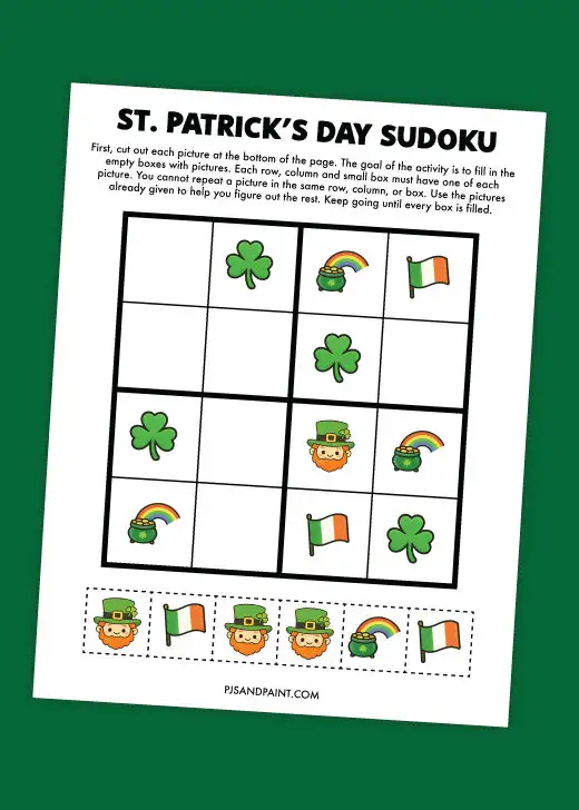 st patricks day sudoku thumbnail