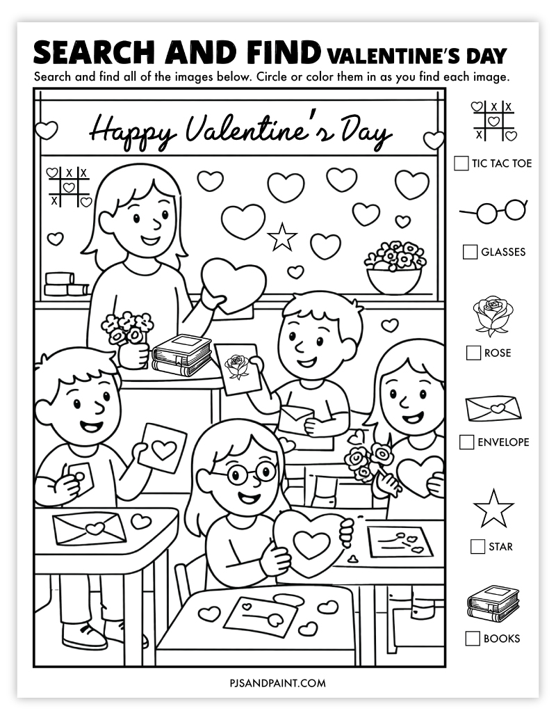 valentines day search and find