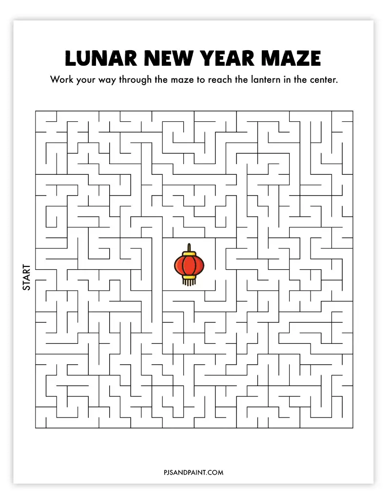 lunar new year maze