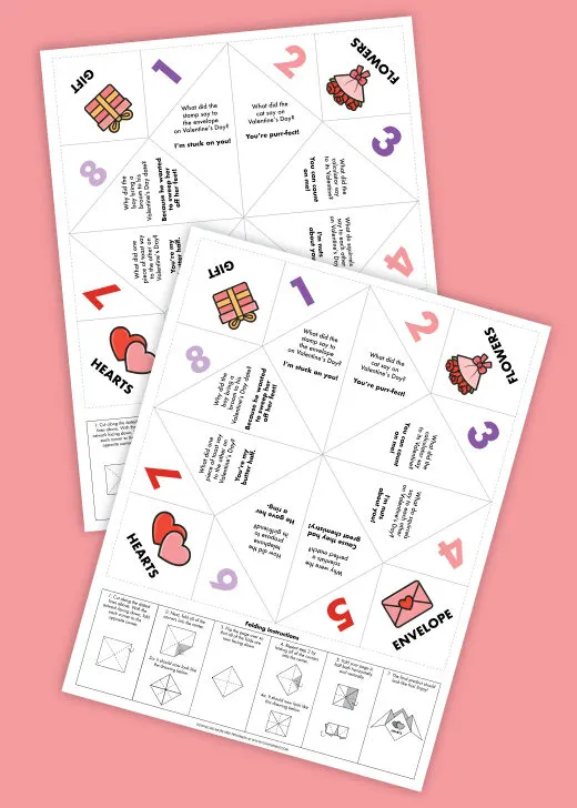 valentines day cootie catcher thumbnail