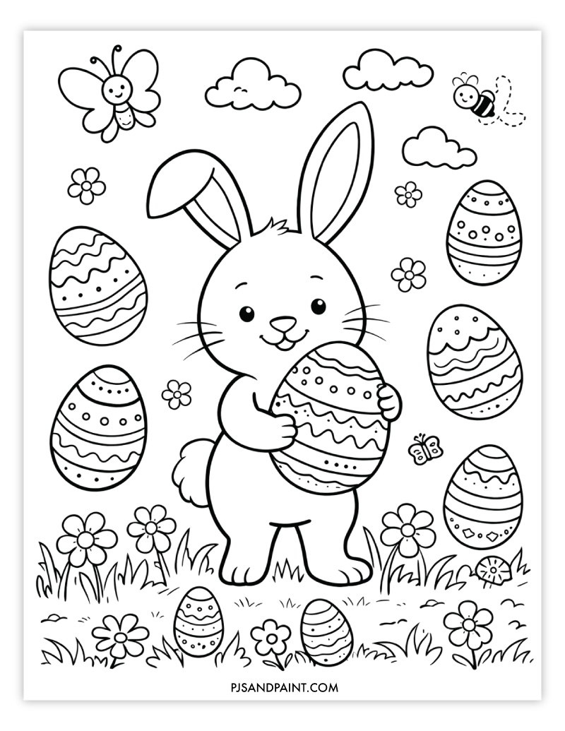 easter coloring page 2
