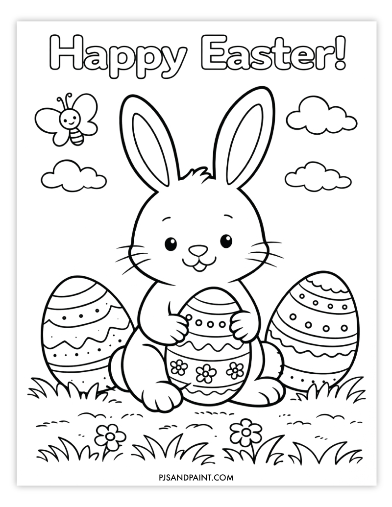 easter coloring page 3