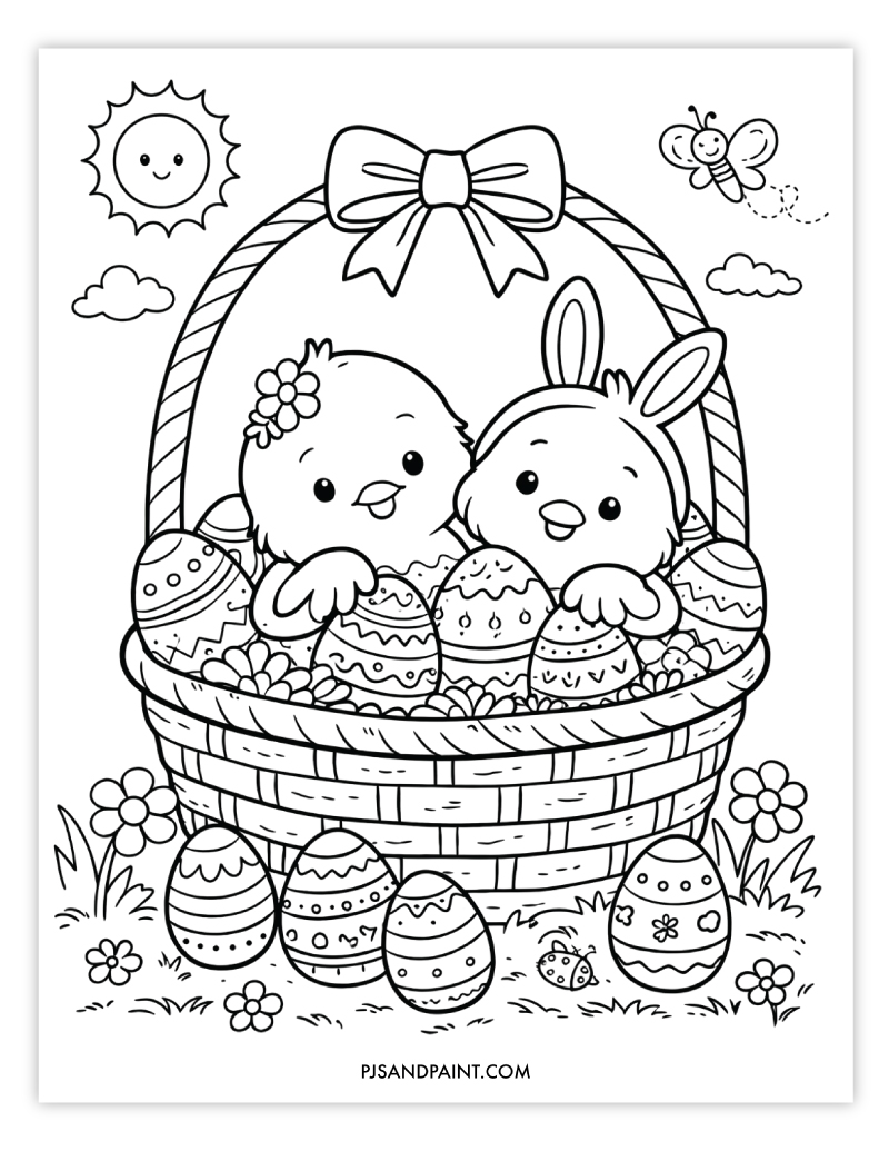 easter coloring page 4