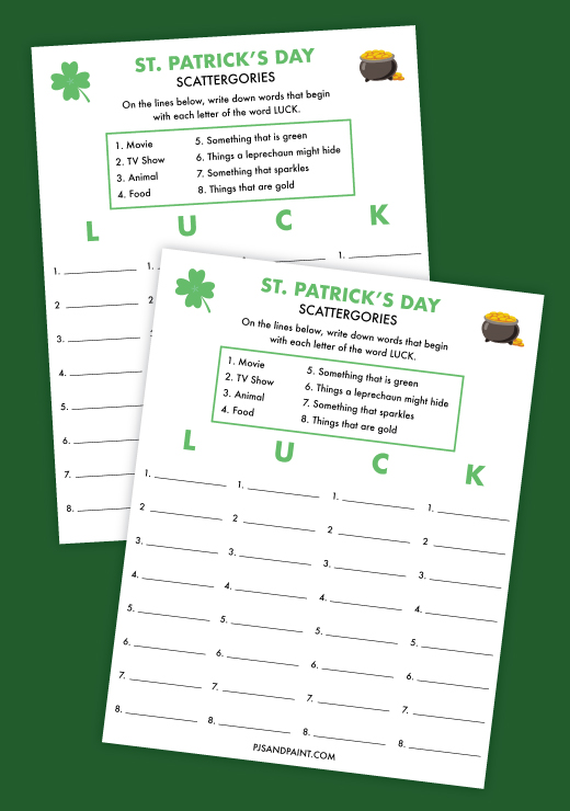 st patricks day scattergories thumbnail