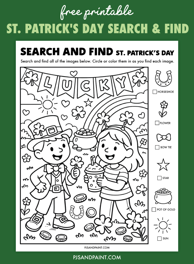 st patricks day search and find free