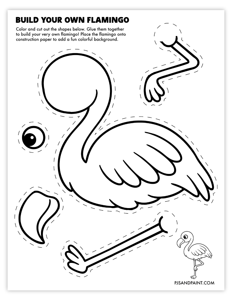 build a flamingo craft
