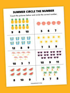 summer circle the number thumbnail