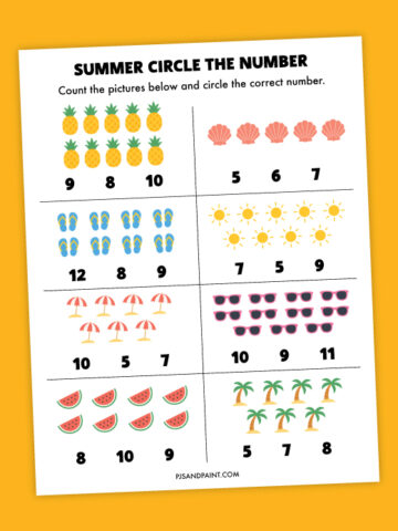 summer circle the number thumbnail