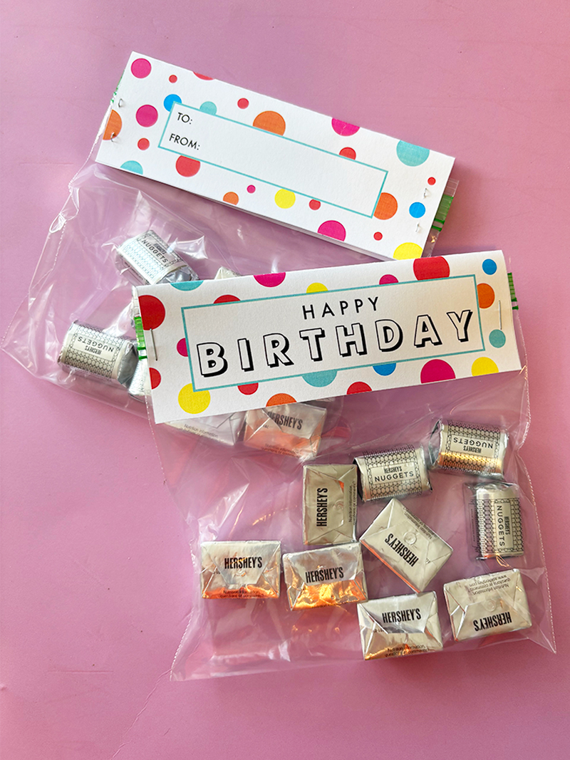 birthday bag topper