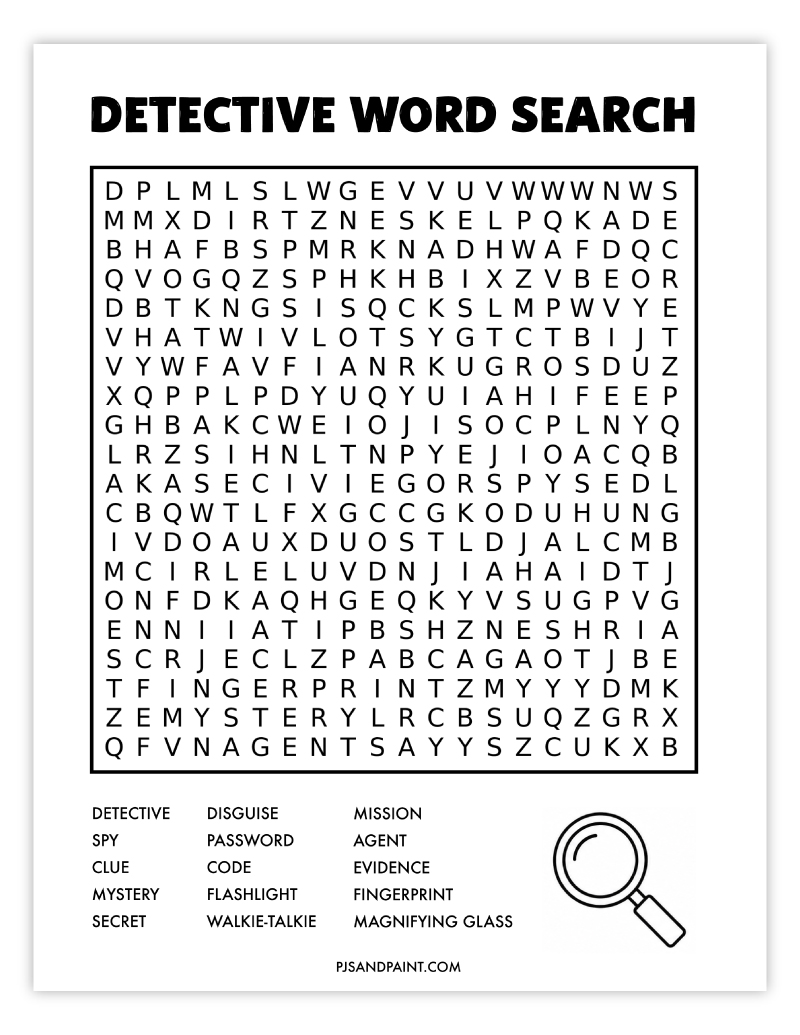 detective word search